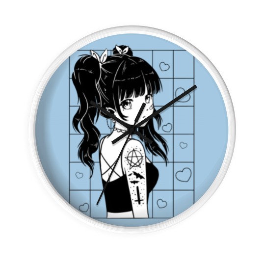 Discover Anime girl Anime girl Anime girl Wall Clocks