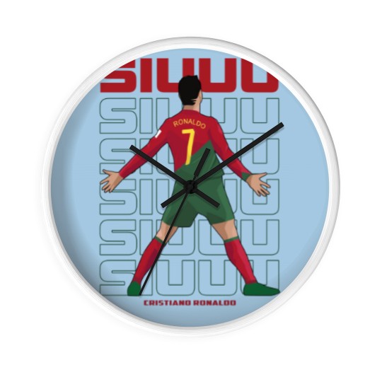 Discover Cristiano Ronaldo Wall Clocks Wall Clocks Wall Clocks, Cr7 Wall Clocks , Portugal , Adult Wall Clocks , Youth Wall Clocks