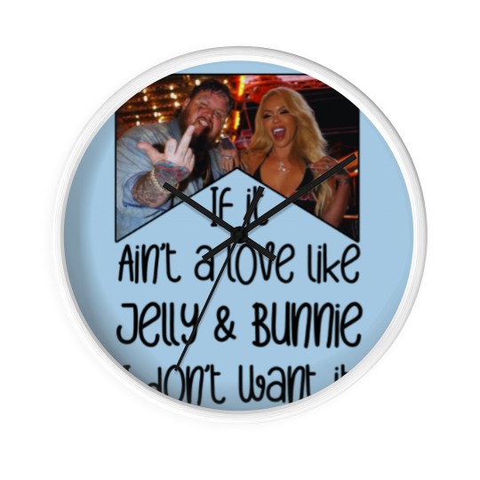 Discover Love Like Bunnie And Jellyroll Wall Clocks jelly roll Wall Clocks bunnie Wall Clocks