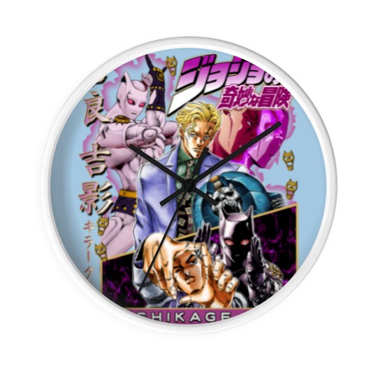 Discover Vintage Yoshikage Kira Jojo's Bizzare Adventure Wall Clocks