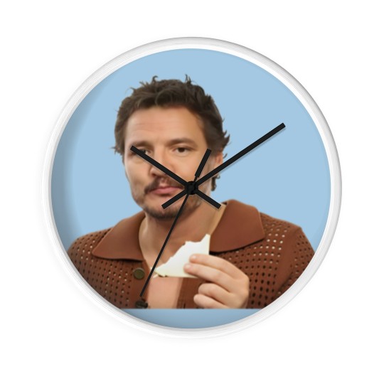 Discover Pedro Pascal Eating Sandwich Wall Clocks, Pedro Pascal  Wall Clocks