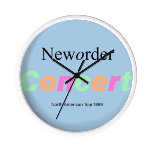 Discover vintage 1989 New Order Concert North American Tour Wall Clocks