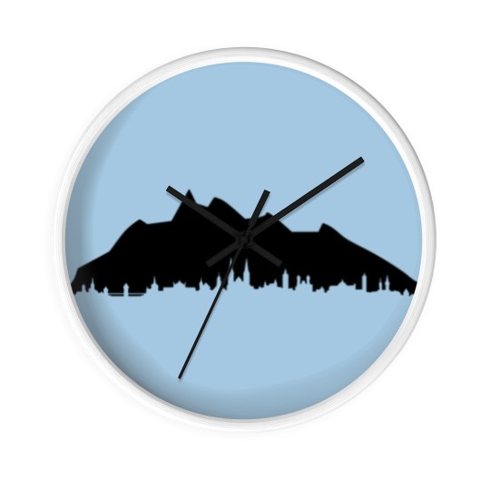 Discover Pilatus Lucerne skyline Wall Clocks