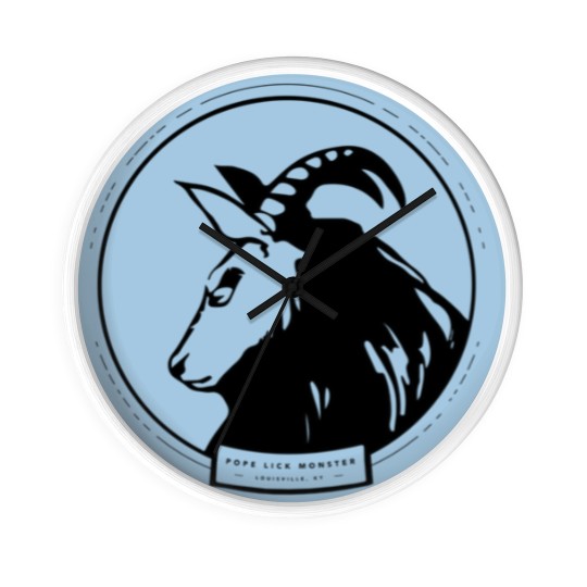 Discover The Pope Lick Monster Goat Man Wall Clocks