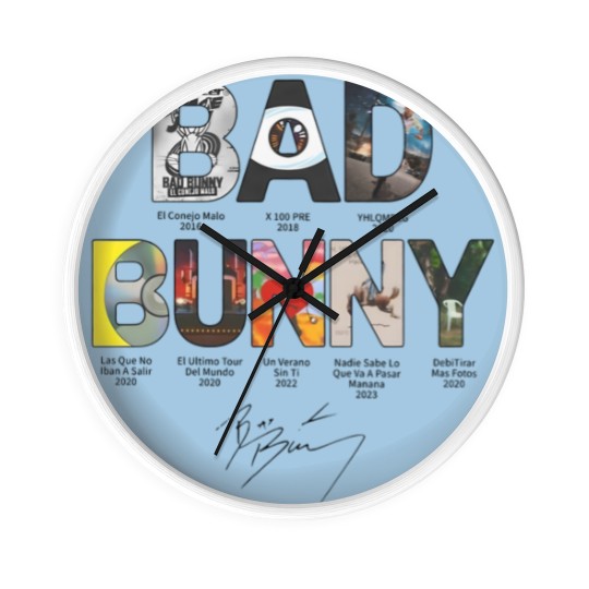 Discover Debi Tirar Ms Fotos Wall Clocks, Bad Bunny All Albums Wall Clocks, debi tirar mas fotos