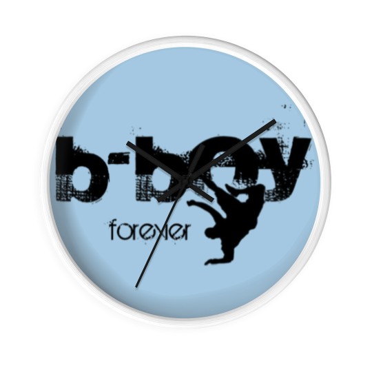 Discover b-boy forever Wall Clocks