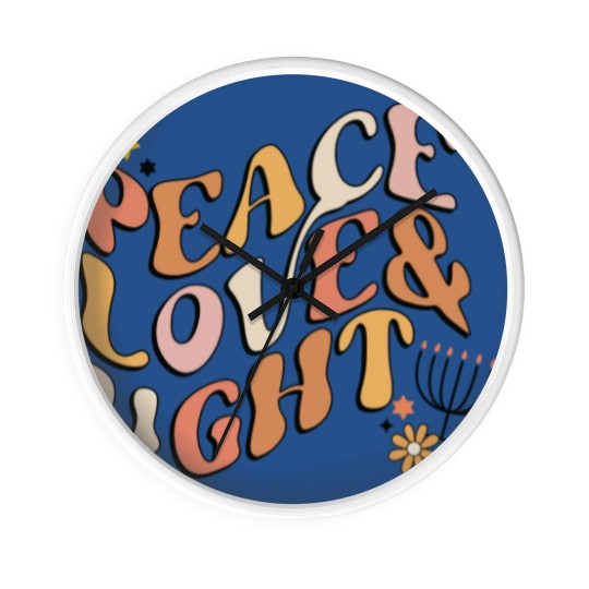 Discover Hanukkah Wall Clocks Happy Hannukah Wall Clocks