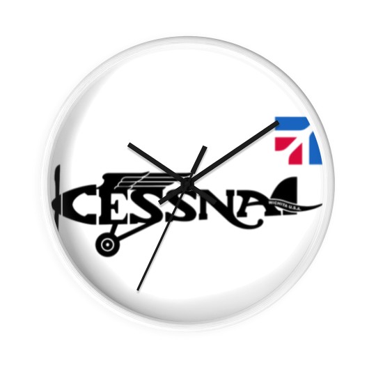 Discover Cessna Aircraft Aviation Airplane House Flags Wall Clocks