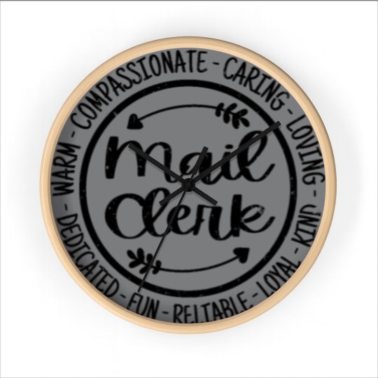 Discover Mail Clerk Vintage Gift Wall Clocks