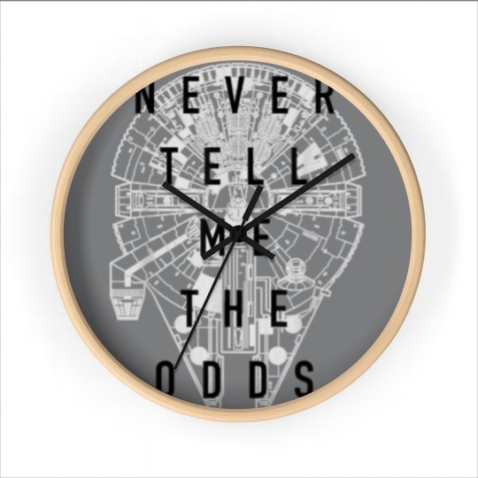 Discover PRO Falcon Never Tell Me The Odds Wall Clocks