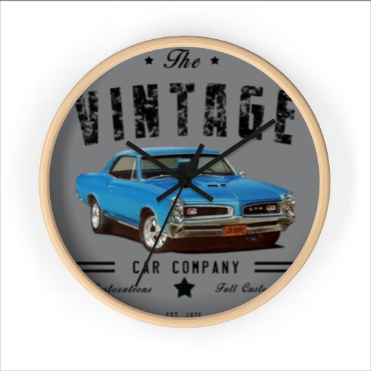 Discover Vintage Car Company Wall Clocks