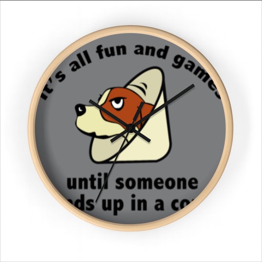 Discover It's All Fun And Games Wall Clocks