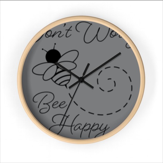 Discover Don't Worry, Bee Happy - Dont Worry Bee Happy - Wall Clocks