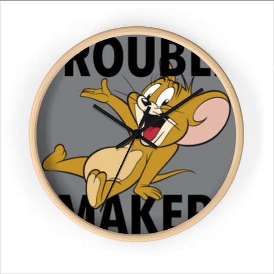 Discover Tom And Jerry Wall Clocks Trouble Maker Portrait
