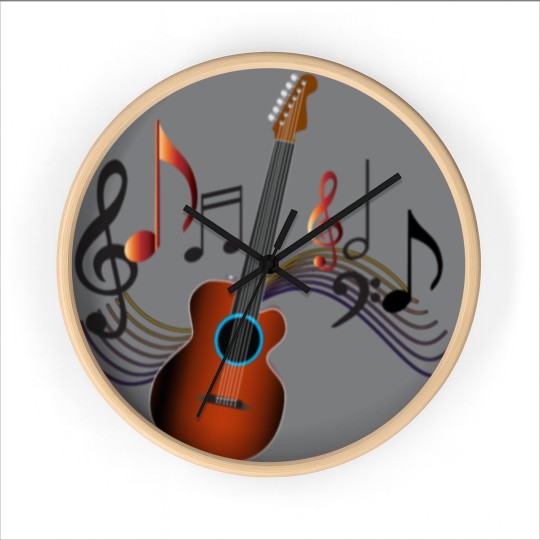 Discover Acoustic Guitar Wall Clocks