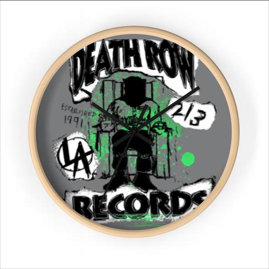 Discover Death Row Records Green Decoupage Wall Clocks