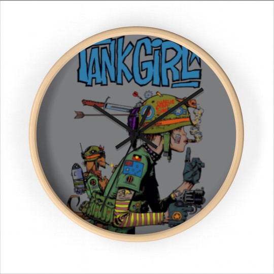 Discover Tank Girl Feminist Charlie Don't Surf Meme Wall Clocks Funny Vintage Style  Wall Clocks