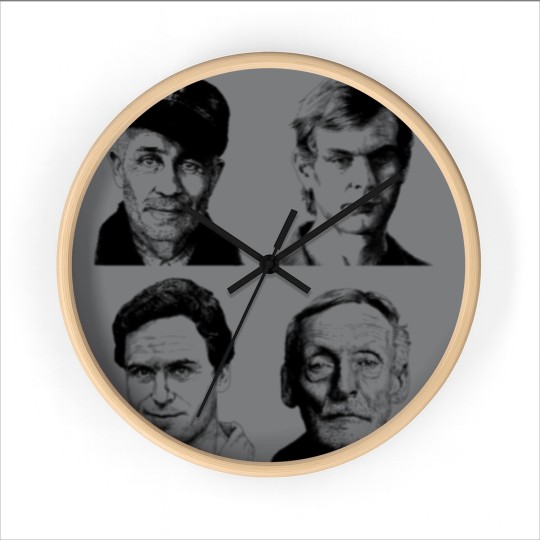 Discover American Serial Killer - Ted Bundy - Wall Clocks
