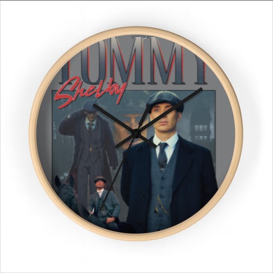Discover Tommy Shelby Homage Wall Clocks Wall Clocks Top Peaky TV Show Gift Tom Thomas By Order Cillian Murphy