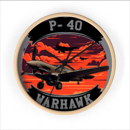 Discover P-40 WARHAWK FORMATION - P 40 Warhawk - Wall Clocks