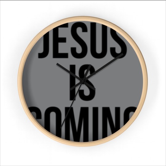 Discover JESUS IS COMING Wall Clocks