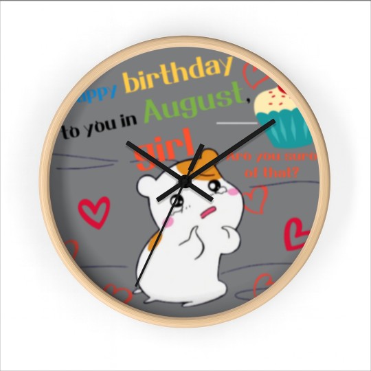 Discover august birthday Wall Clocks