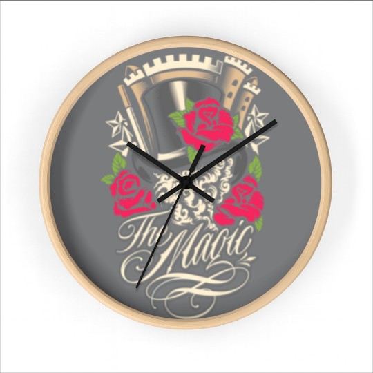Discover the magic - magician Wall Clocks