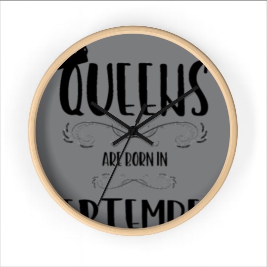 Discover September birthday women ladies queen Wall Clocks