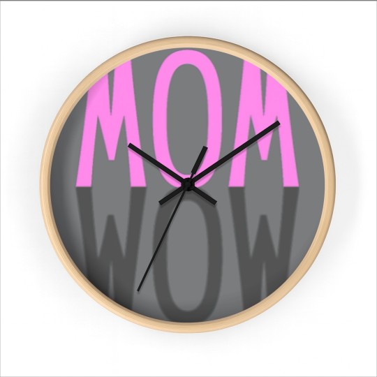 Discover Mom Wow Kids Super Power Mothers Day Gift Wall Clocks