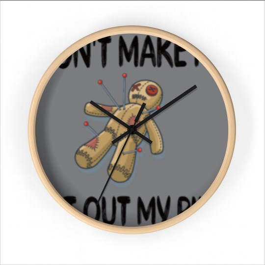 Discover Voodoo Doll Witchcraft Ritual Occult Voodoo Priest Wall Clocks