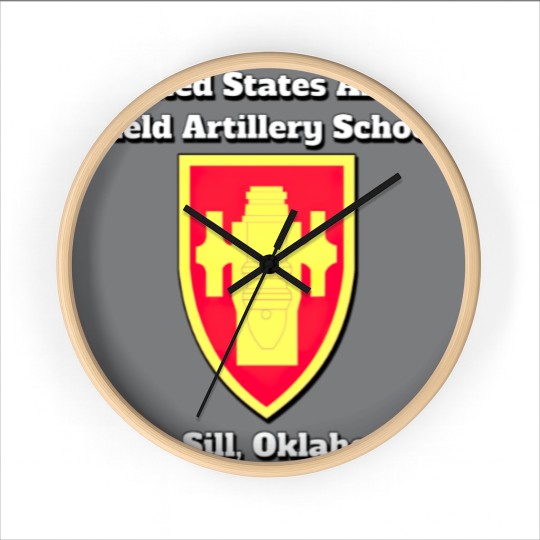 Discover Army Field Artillery School Fort Sill Oklahoma pro Wall Clocks