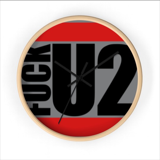 Discover Red middle finger sport colors stinkfinger show sy Wall Clocks
