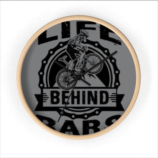 Discover Life Behind Bars Funny Cycling Bicycle Wall Clocks
