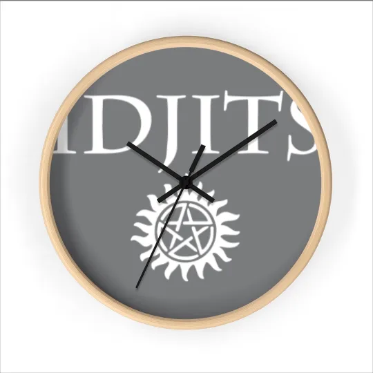 Discover Idjits Bobby Singer Supernatural Wall Clocks Wall Clocks
