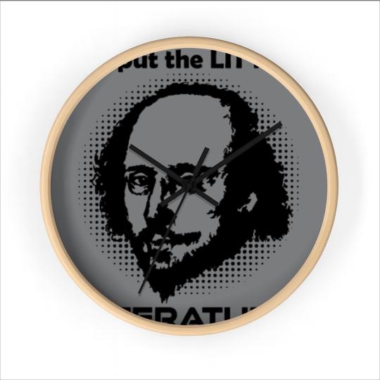 Discover William Shakespeare Literature Wall Clocks