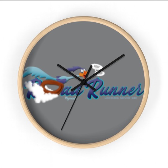 Discover Plymouth Road Runner - Legends Never Die Wall Clocks