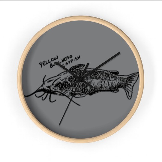 Discover Yellow bullhead catfish Wall Clocks