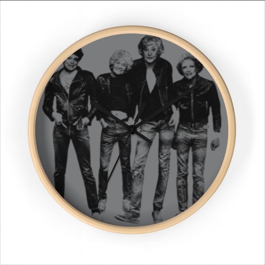 Discover golden-girls Mashup - Vintage Pencil Drawing Style - golden-girls - Wall Clocks