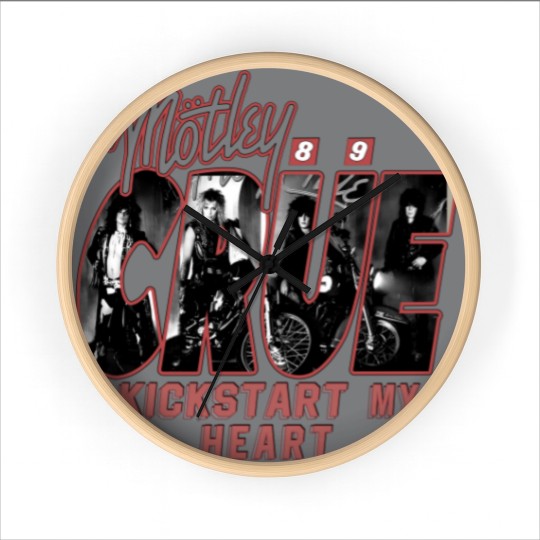 Discover Motley Crue Kickstart my Heart Wall Clocks Vintage 89