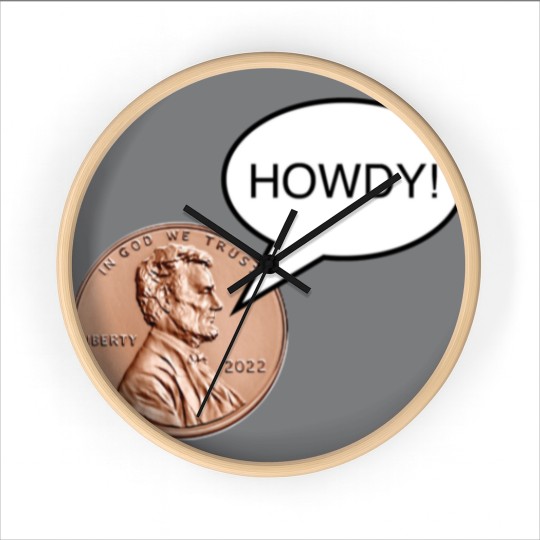 Discover RYAN TRAHAN, Penny Howdy Wall Clocks