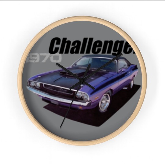Discover 70 challenger in purple Wall Clocks