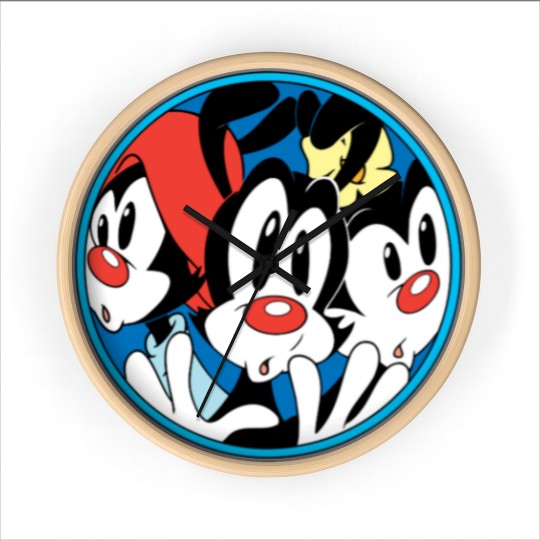 Discover Animaniacs | Warner Siblings Circle Graphic Wall Clocks