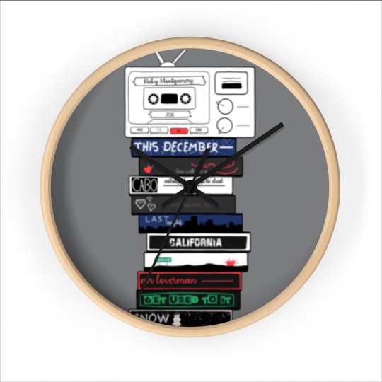 Discover Ricky Montgomery Album Mix Tape Photographic Print Wall Clocks