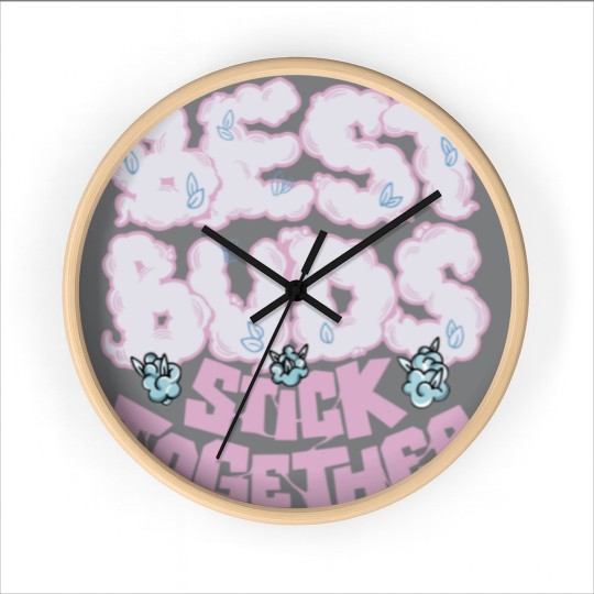 Discover Best Buds Unisex Wall Clocks, Wall Clocks, Wall Clocks Match Jordan 5 Retro Easter 2022