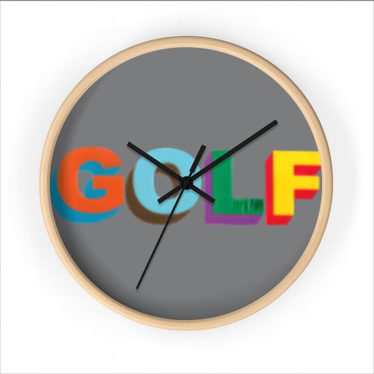 Discover Multi color 3D Golf Wang Wall Clocks