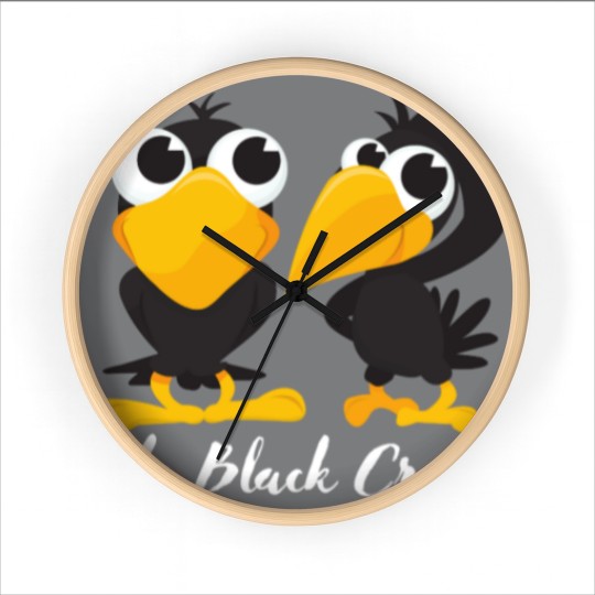 Discover The black crows Wall Clocks