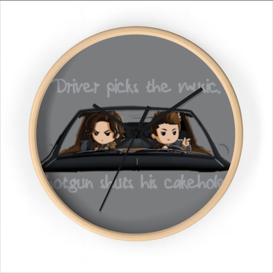 Discover SHOTGUN SHUTS HIS CAKEHOLE Wall Clocks
