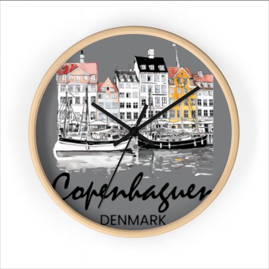 Discover Copenhagen Denmark Wall Clocks