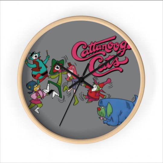 Discover Cattanooga Cats - Saturday Morning Hong Kong Phooey cartoon karate dog Wall Clocks