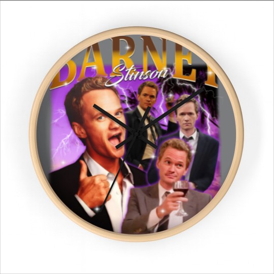 Discover Retro Barney Stinson Wall Clocks, Barney Stinson Wall Clocks, Vintage Barney Stinson Wall Clocks